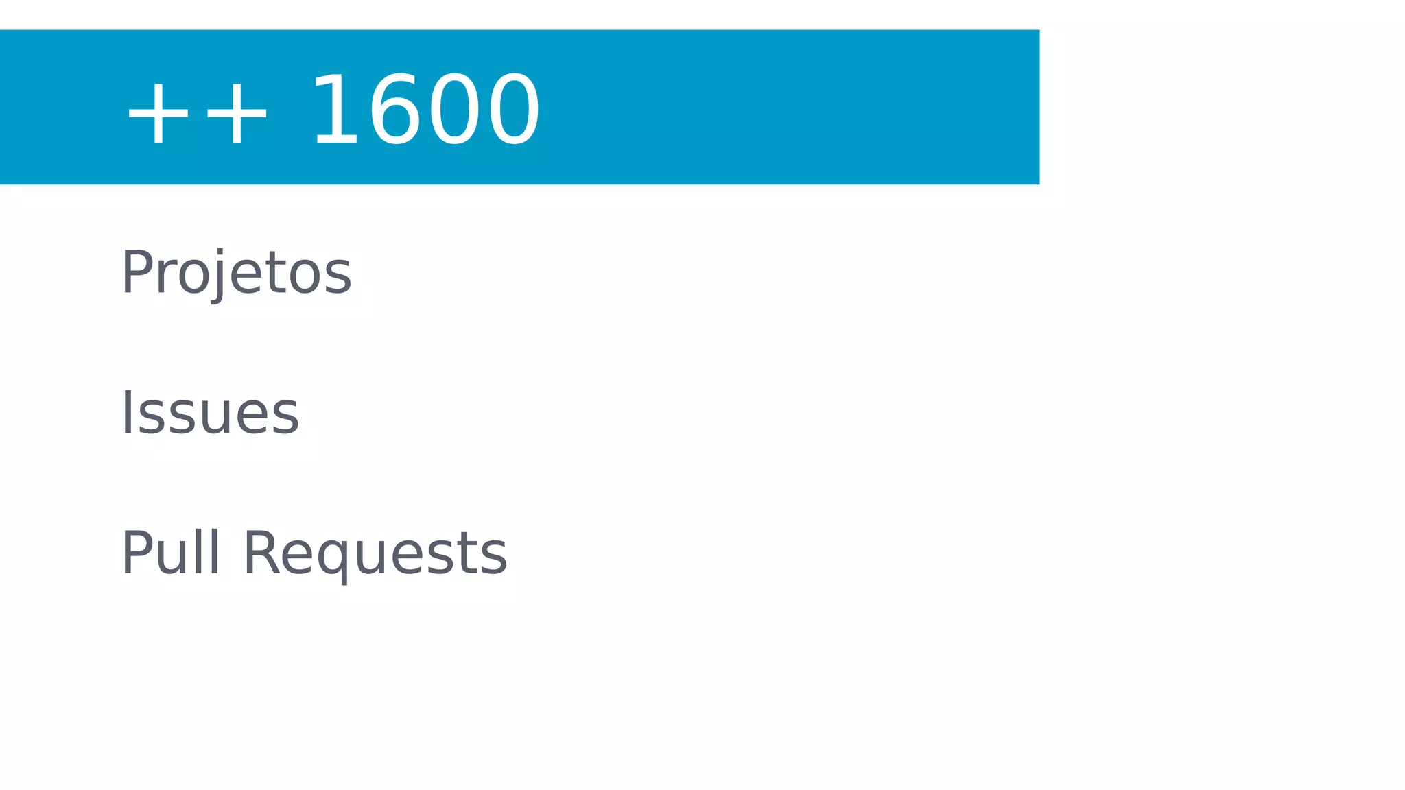 Projetos
Issues
Pull Requests
++ 1600
 