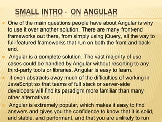 Angular Js Advantages - Complete Reference | PPT