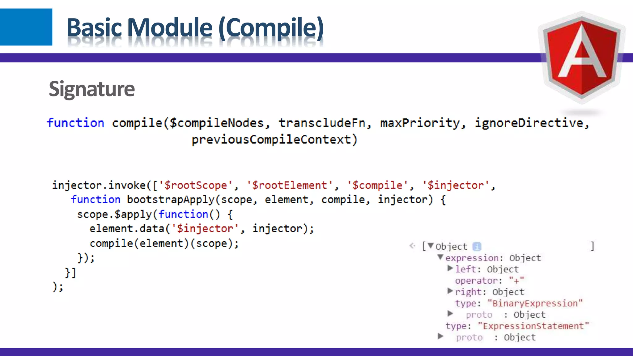 Basic Module (Compile)
Signature
 