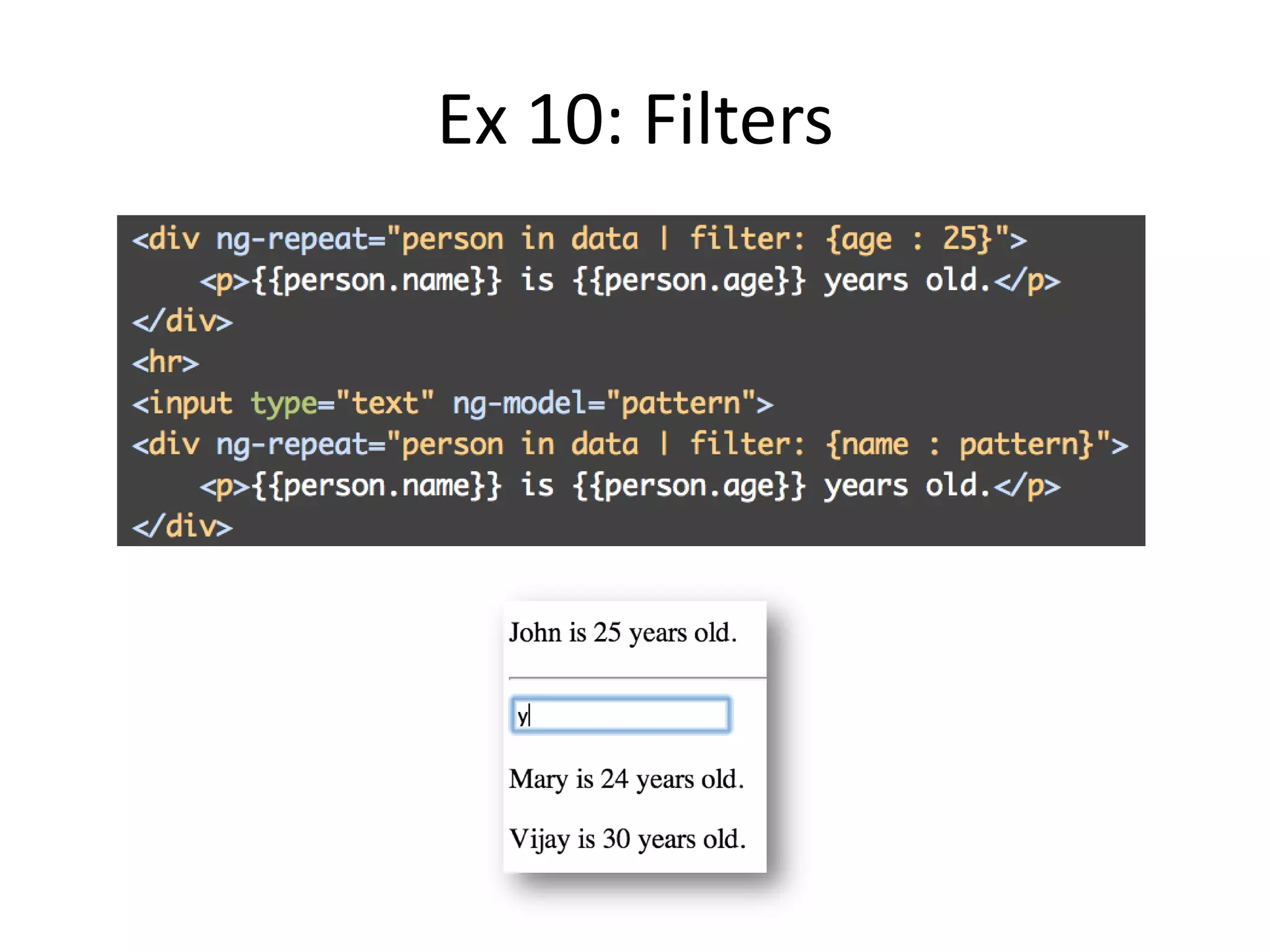 Ex 10: Filters

 