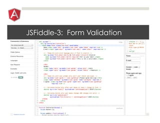 JSFiddle-3: Form Validation
 