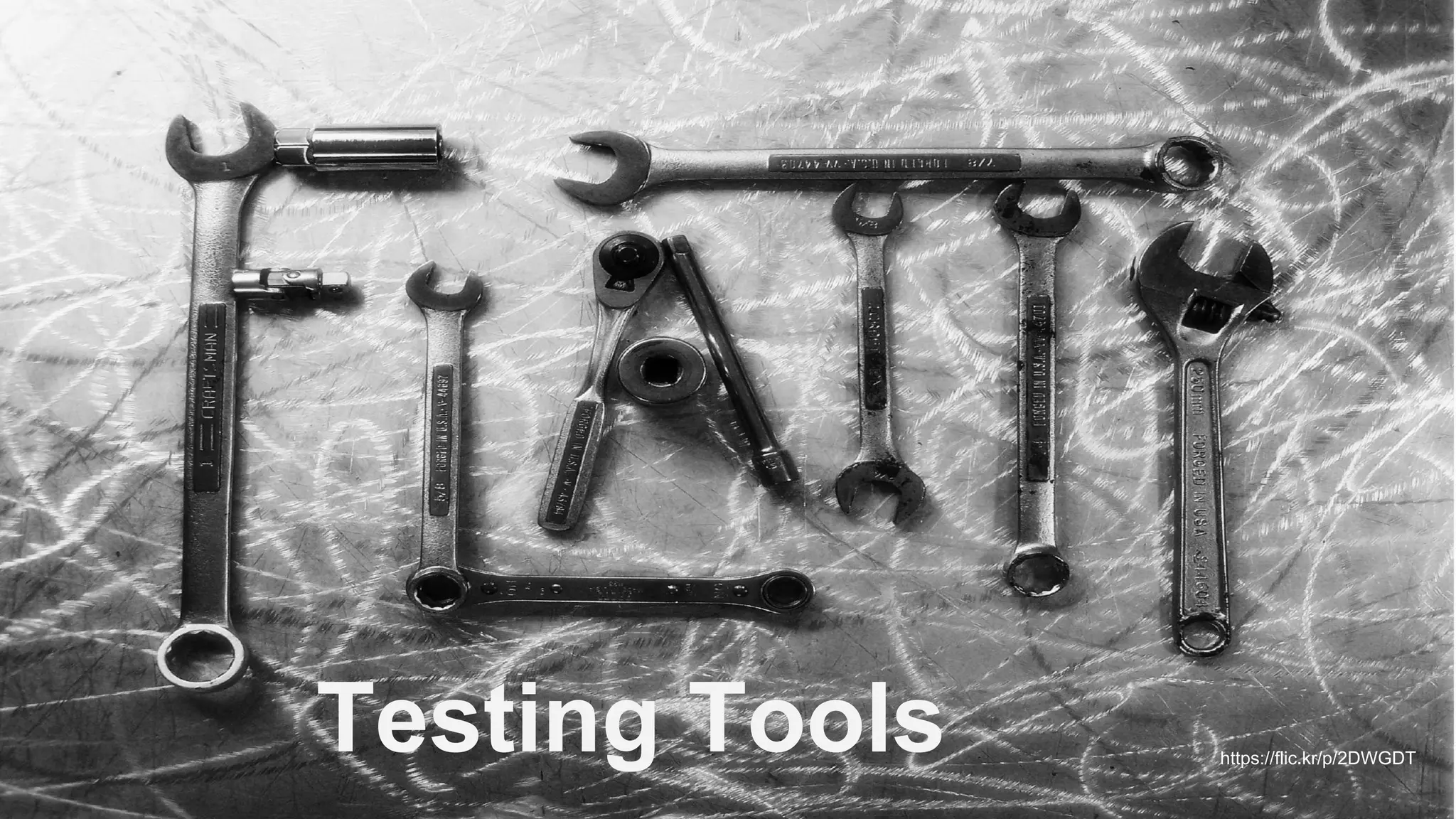 Testing Tools https://flic.kr/p/2DWGDT