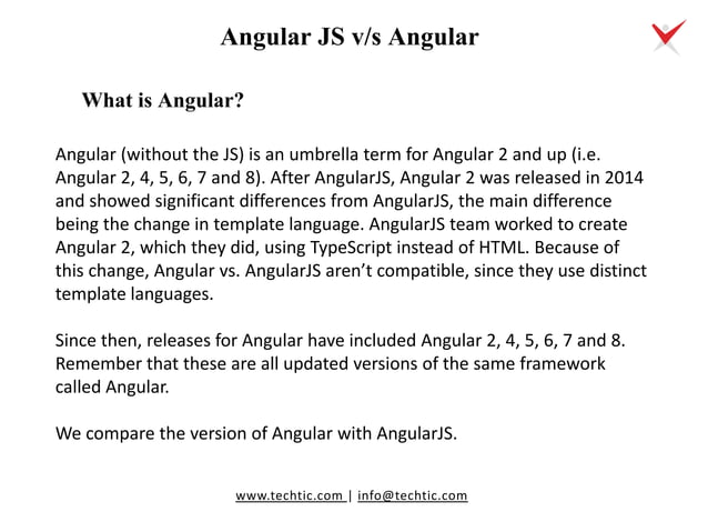 AngularJS Vs Angular: Understanding the Differences | PDF