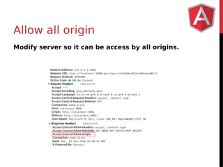 Allow all origin 
Modify server so it can be access by all origins. 
 