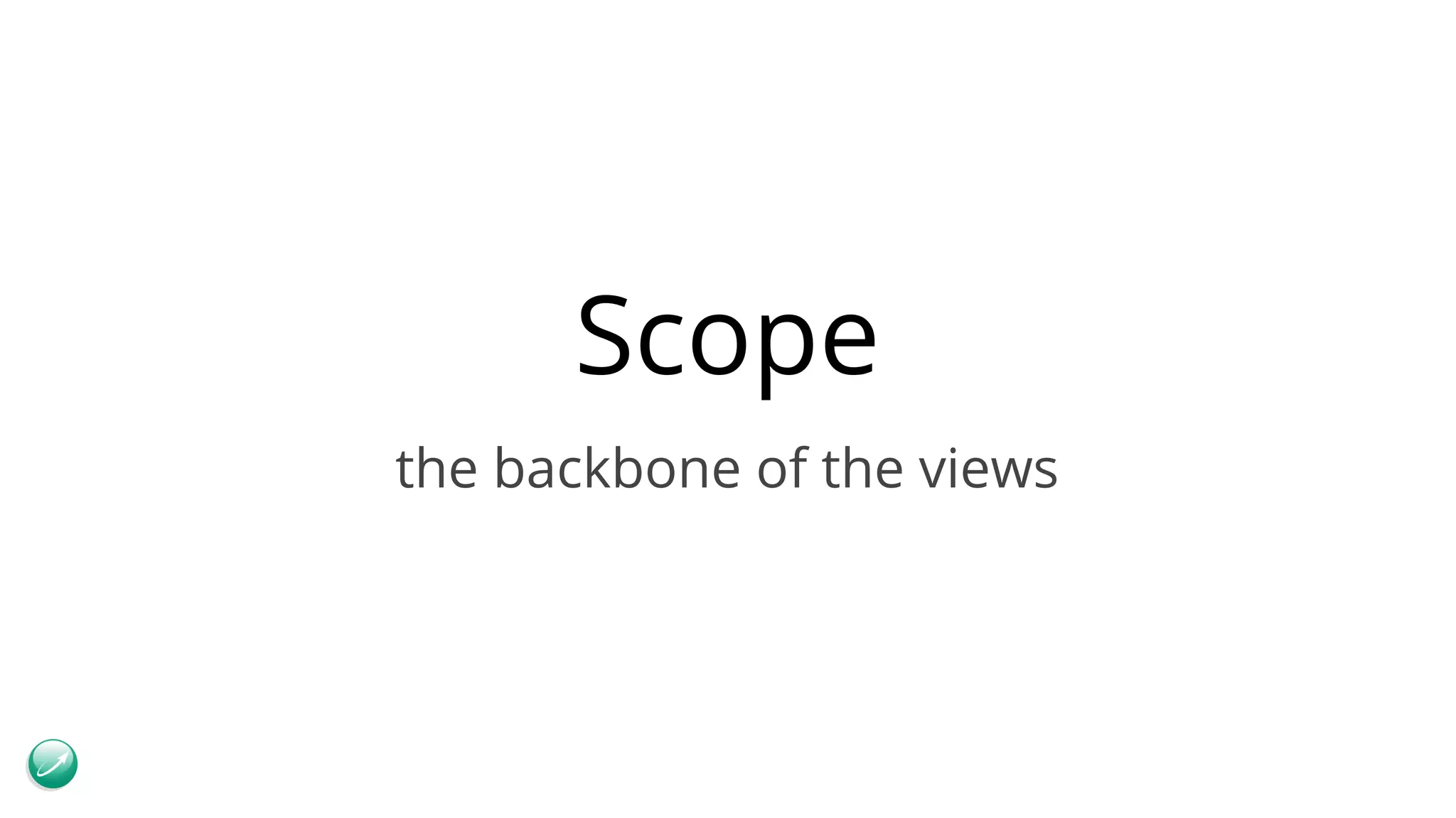 Scope the backbone of the views 