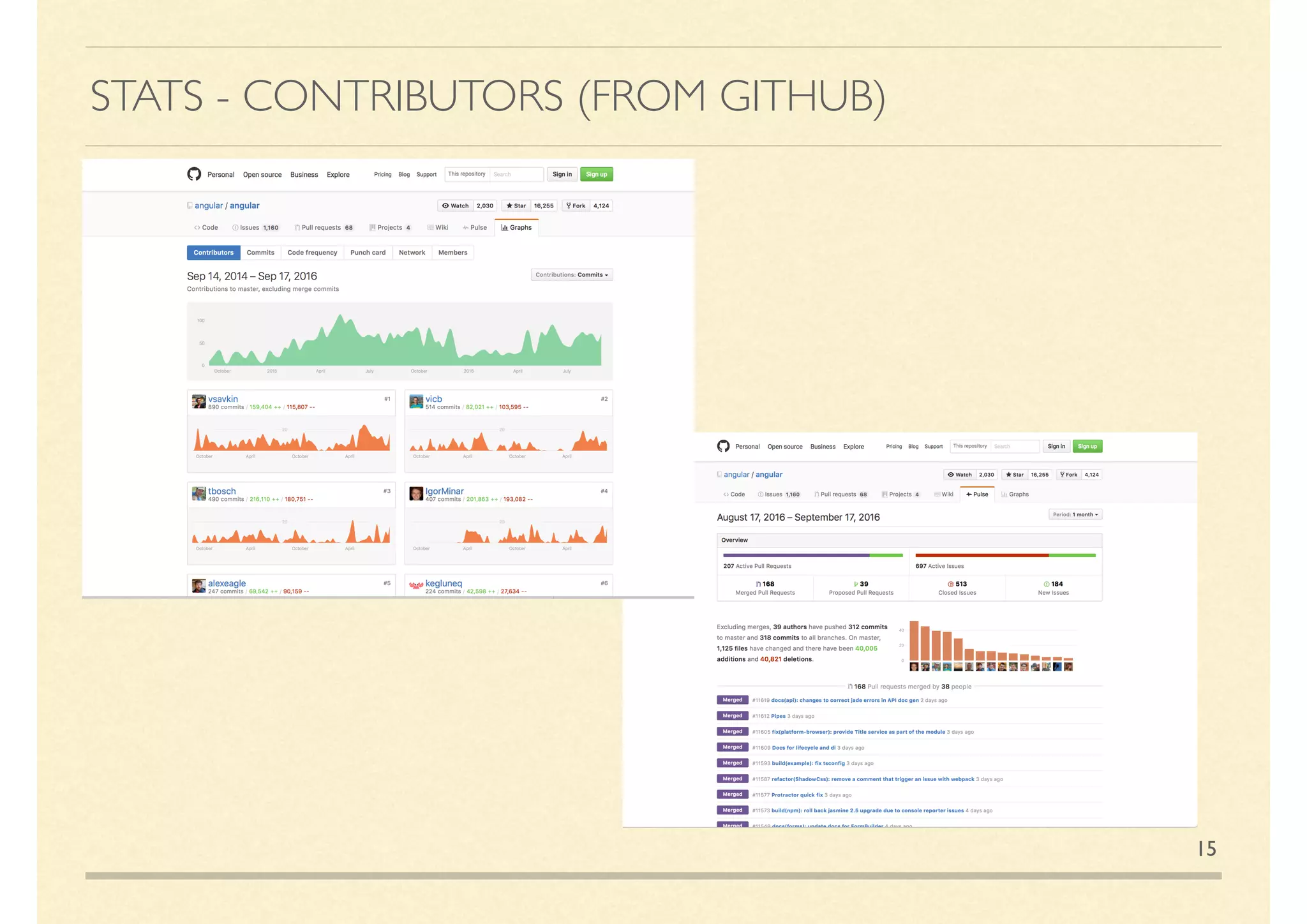 STATS - CONTRIBUTORS (FROM GITHUB)
15
 