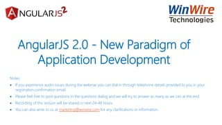 AngularJS 2.0 - New Paradigm of Application Development | PPTX