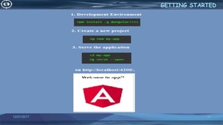 12/01/2017 10
GETTING STARTED
 