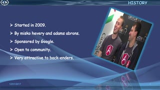 12/01/2017 4
HISTORY
 