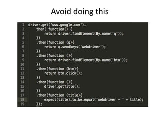 Avoid doing this
 