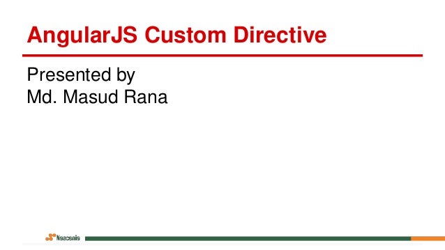 Writing custom directives