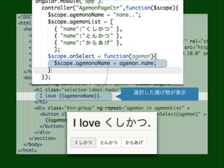 選択した揚げ物が表示

 