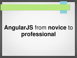 AngularJS | PPT