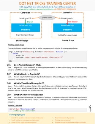 Angularjs interview questions and answers | PDF