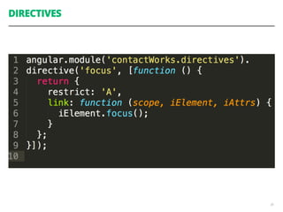 DIRECTIVES 
30 
 