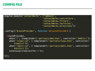 CONFIG FILE 
34 
 