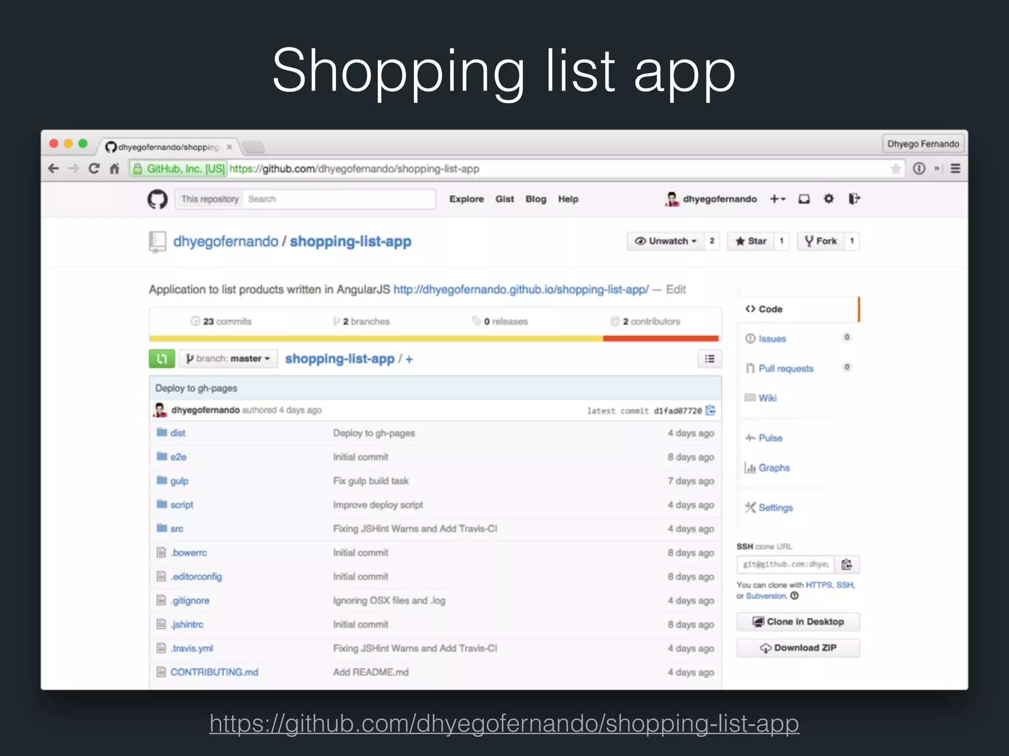 https://github.com/dhyegofernando/shopping-list-app Shopping list app 