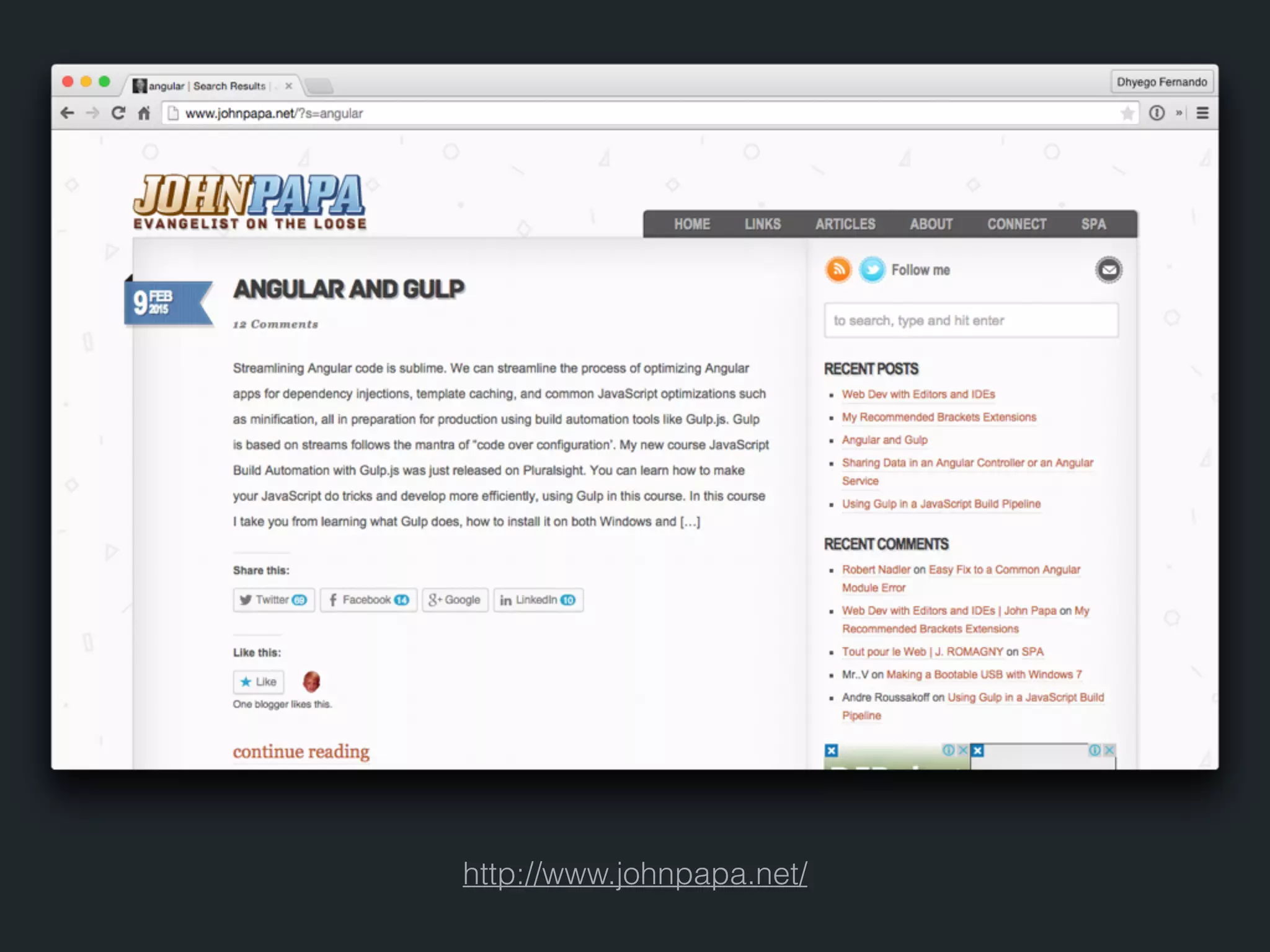 http://www.johnpapa.net/ 