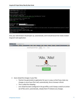 AngularJS Project Setup step-by- step guide - RapidValue Solutions | PDF