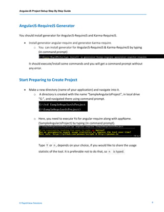 AngularJS Project Setup step-by- step guide - RapidValue Solutions | PDF