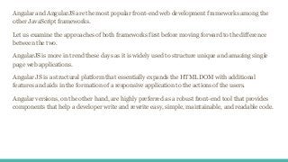 Difference between Angularjs vs Angular | PPT