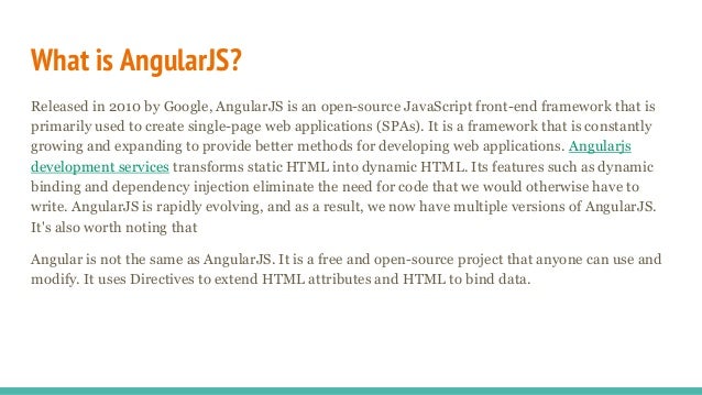 Difference between Angularjs vs Angular | PPT