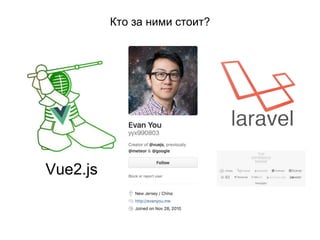 Кто за ними стоит?
Vue2.js
 