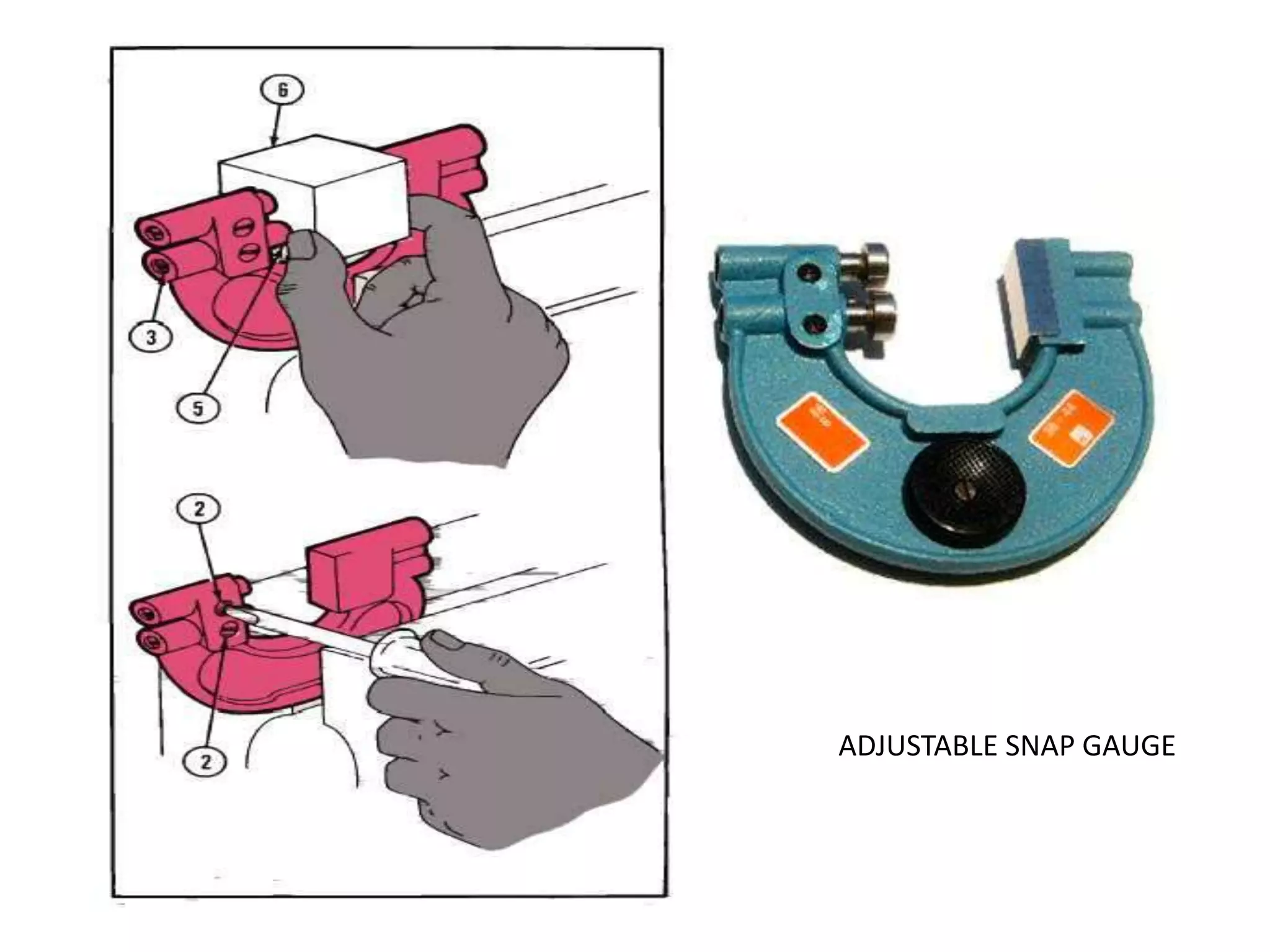 ADJUSTABLE SNAP GAUGE
 