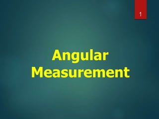 Angular
Measurement
1
 