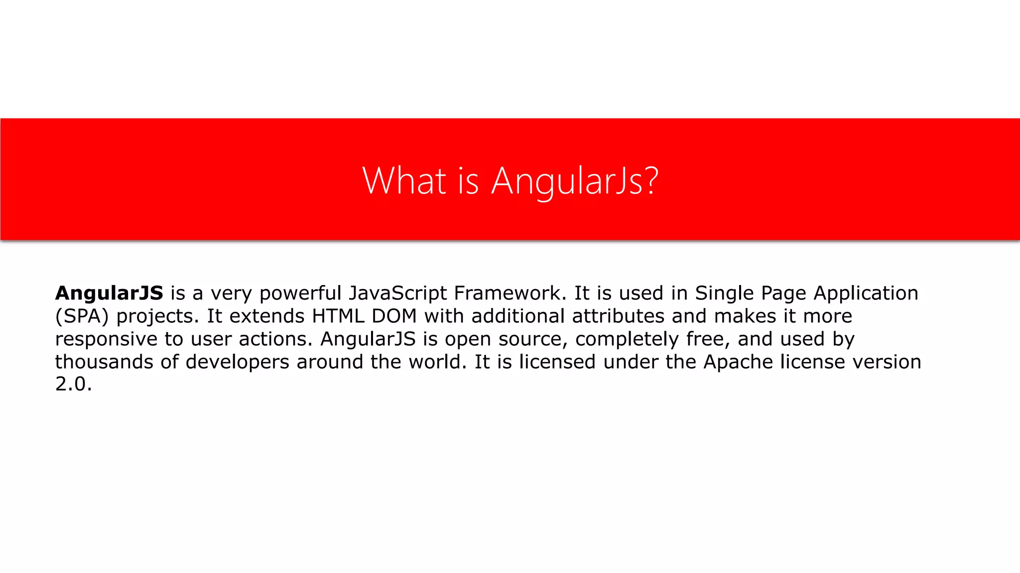 A Big Picture Of AngularJS | PPT