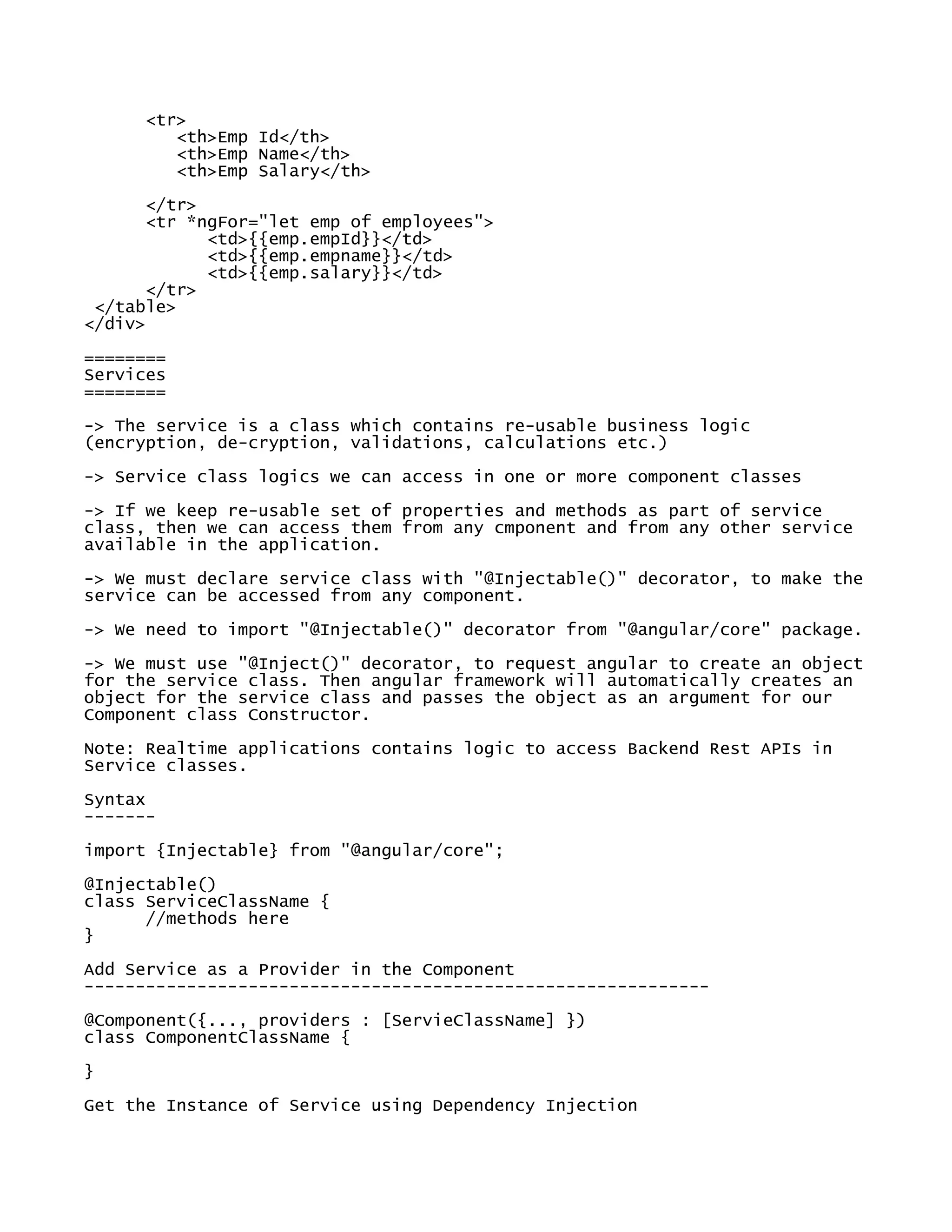 Angular notes pdf