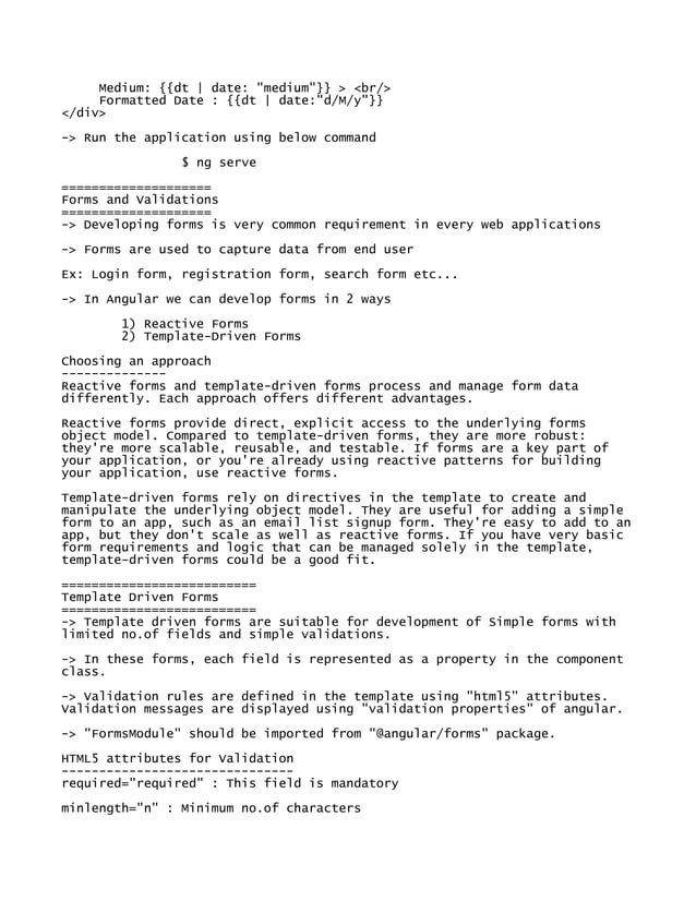 Angular notes pdf