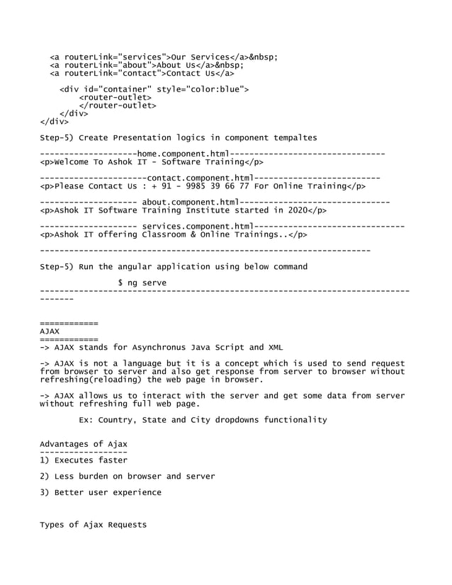Angular notes pdf
