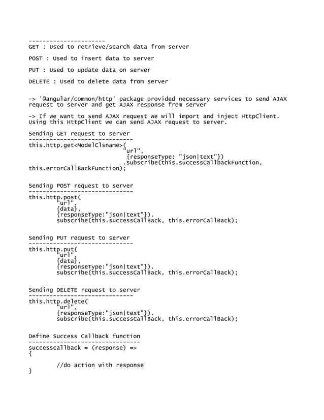 Angular notes pdf