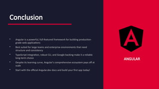 Comprehensive Overview of Angular for Frontend Development and ...