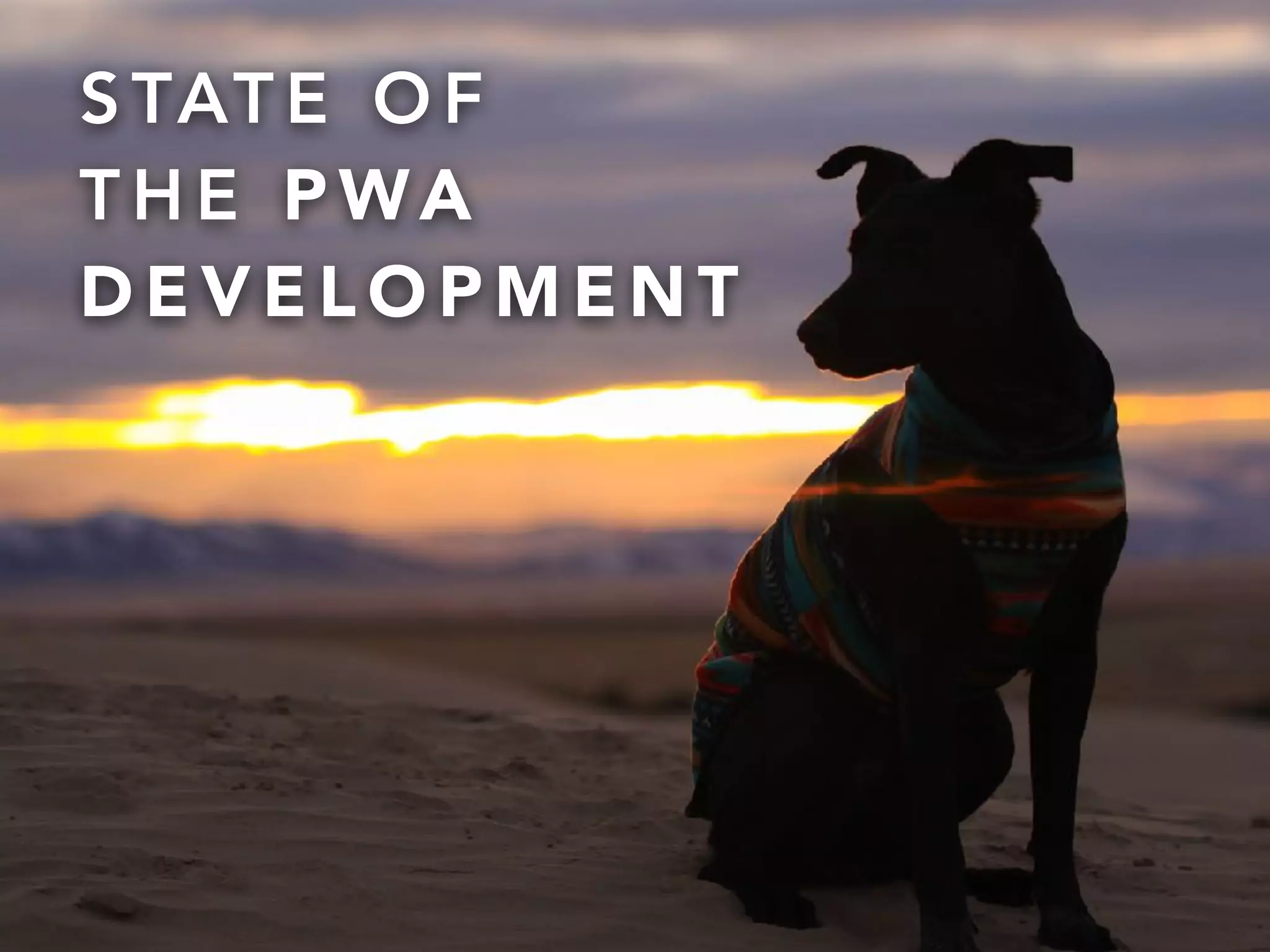 @onderceylan
S TAT E O F
T H E P WA
D E V E L O P M E N T
 