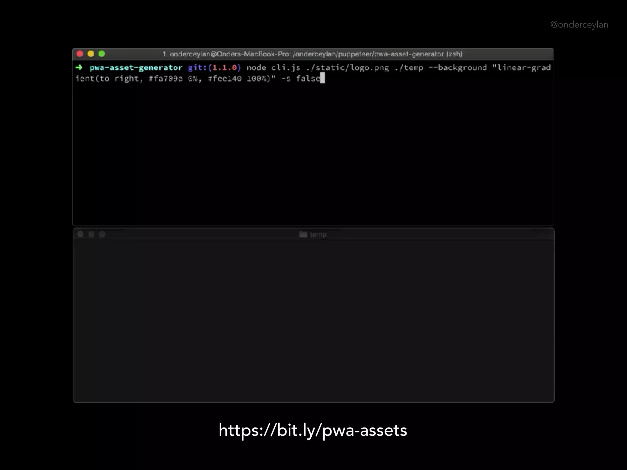 @onderceylan
https://bit.ly/pwa-assets
 