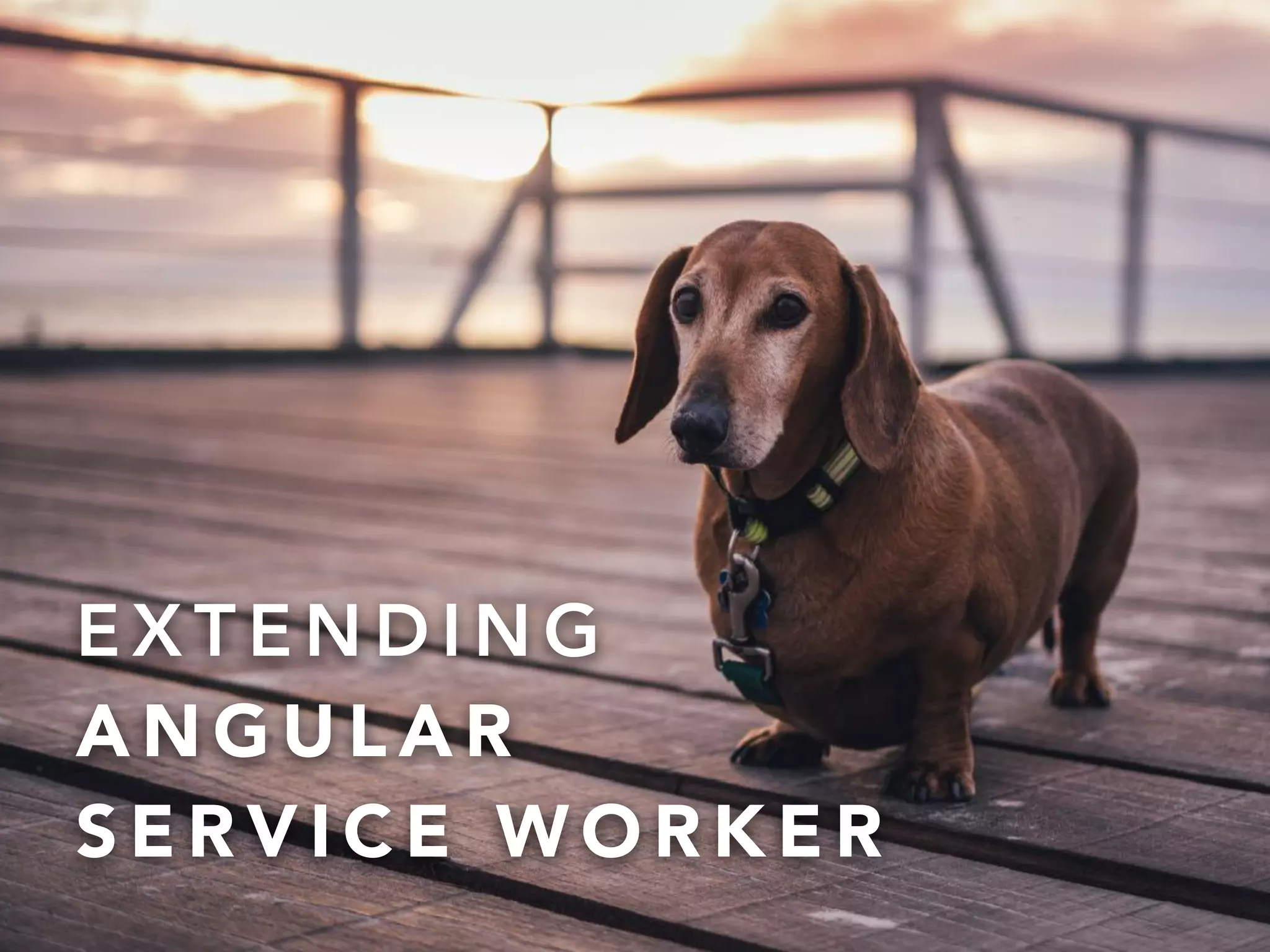 @onderceylan
E X T E N D I N G  
A N G U L A R  
S E R V I C E W O R K E R
 