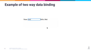 Example of two way data binding
 
