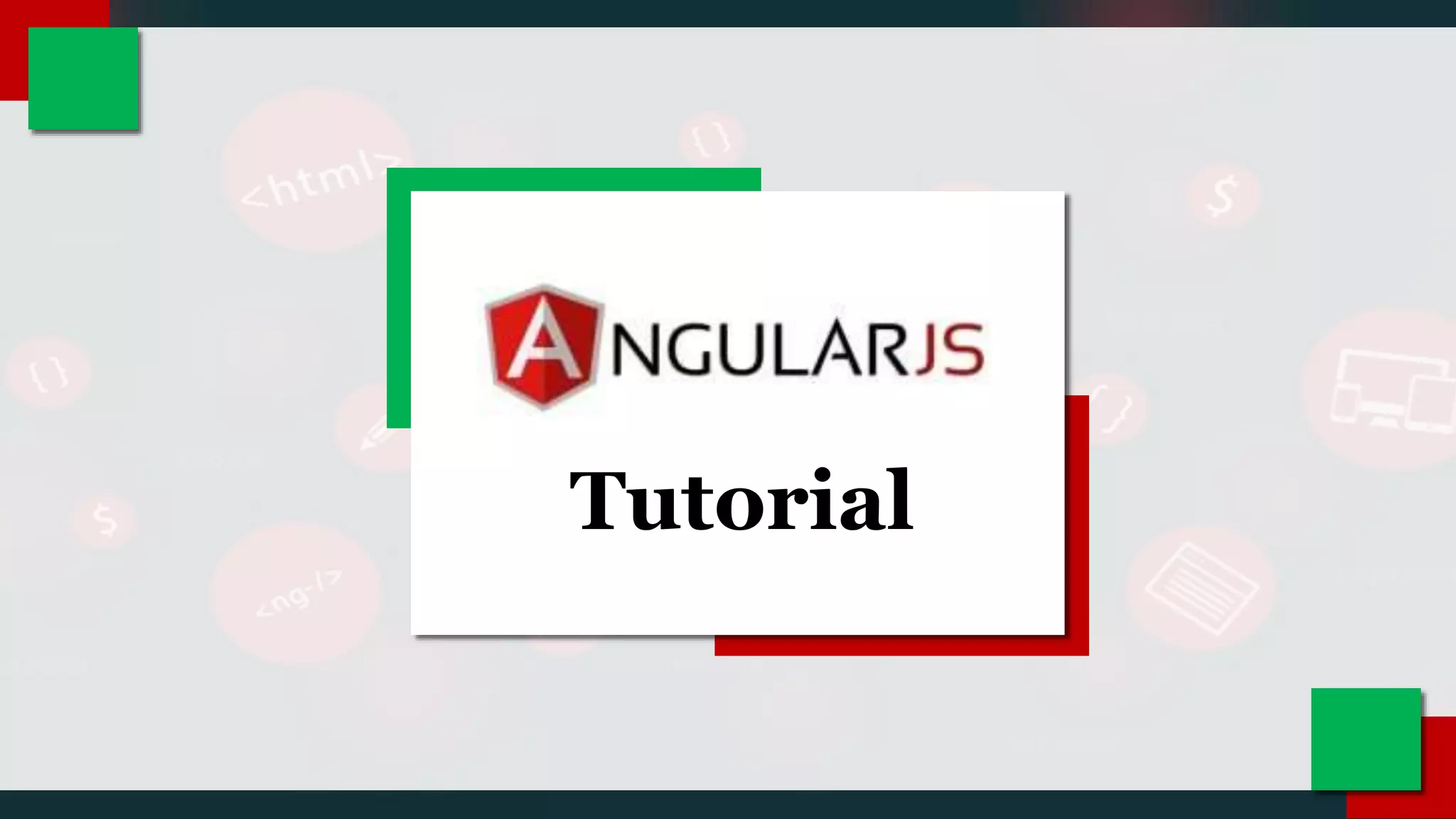 Angular tutorial | PPT