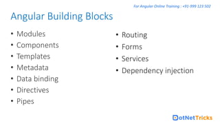 Angular Live training basic to Advance | PPT