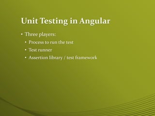 Angular Unit Test | PPTX | Computing | Technology & Computing