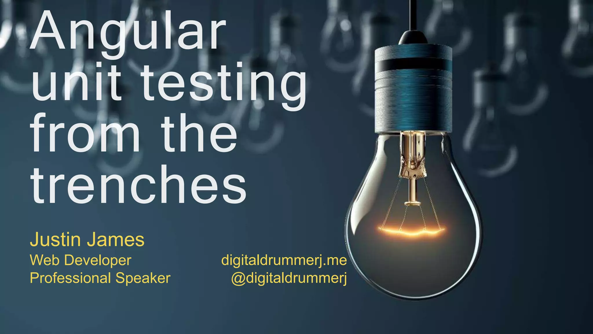 http://digitaldrummerj.me
Justin James
Web Developer
Professional Speaker
digitaldrummerj.me
@digitaldrummerj
 