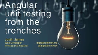 http://digitaldrummerj.me
Justin James
Web Developer
Professional Speaker
digitaldrummerj.me
@digitaldrummerj
 