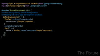 Angular Unit Testing from the Trenches