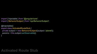 Angular Unit Testing from the Trenches