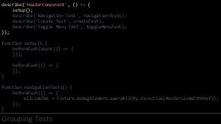 Angular Unit Testing from the Trenches