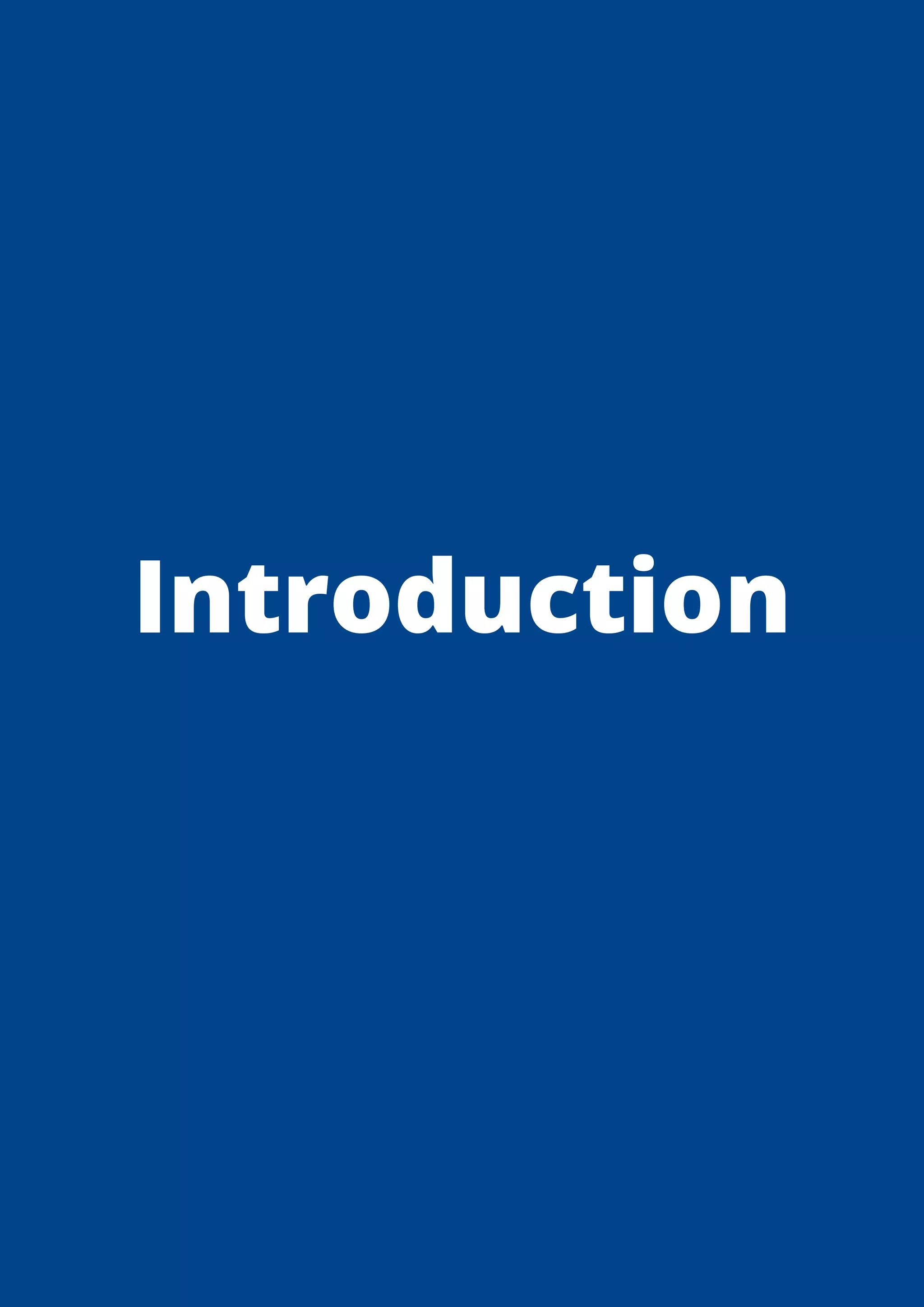 Introduction 