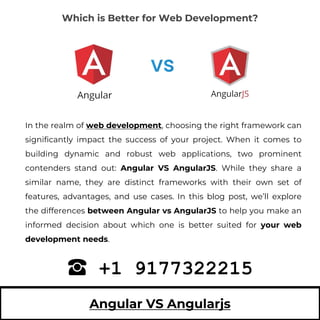 Angular VS Angularjs: Which is Better for Web Development? - Semiosis ...