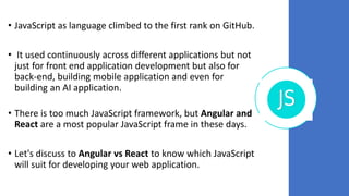 Angular vs react | PPTX